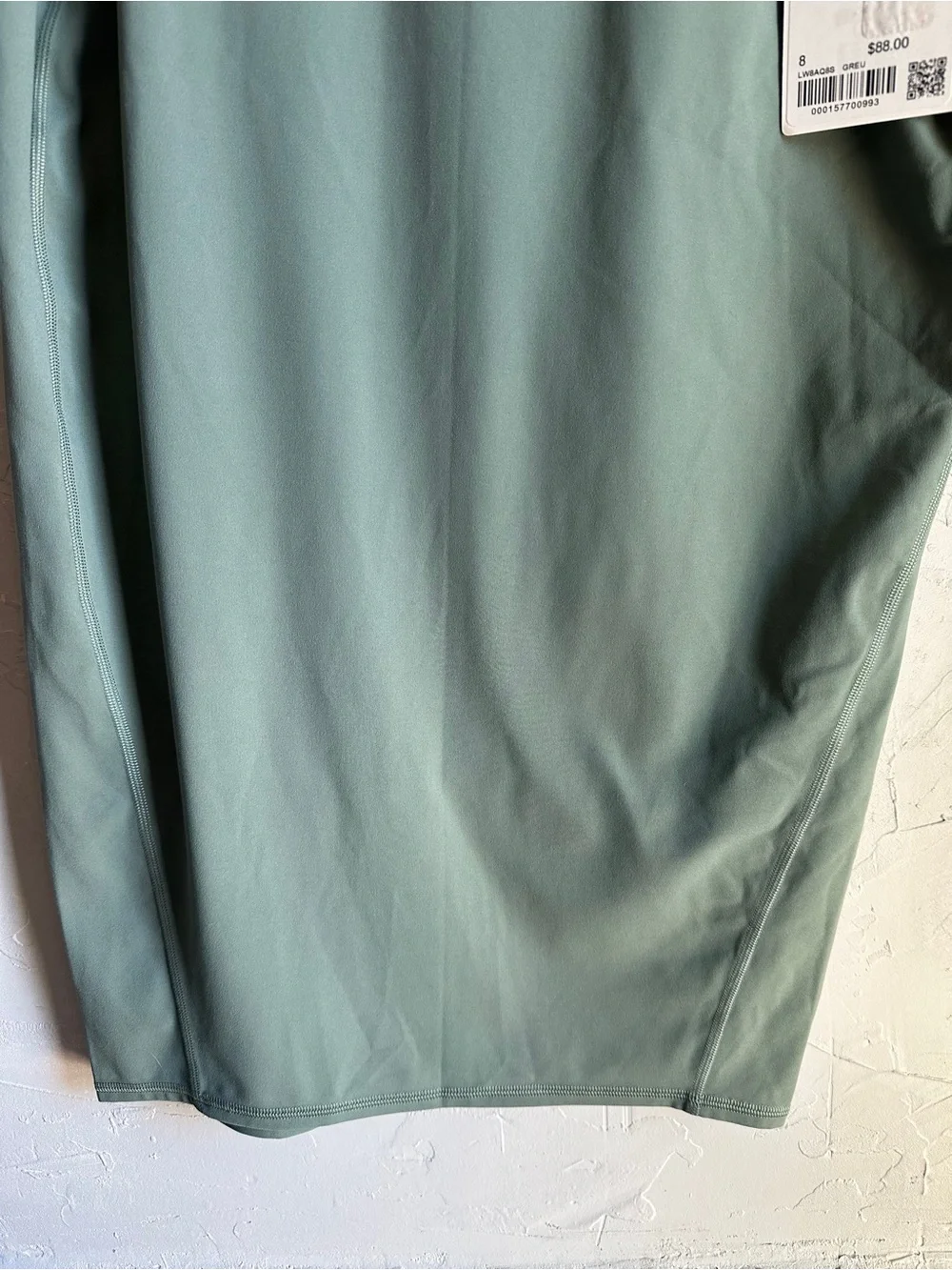 Lululemon Nulu Slim Fit High Rise Midi Skirt Sage Green Quiet Luxury Athleisure